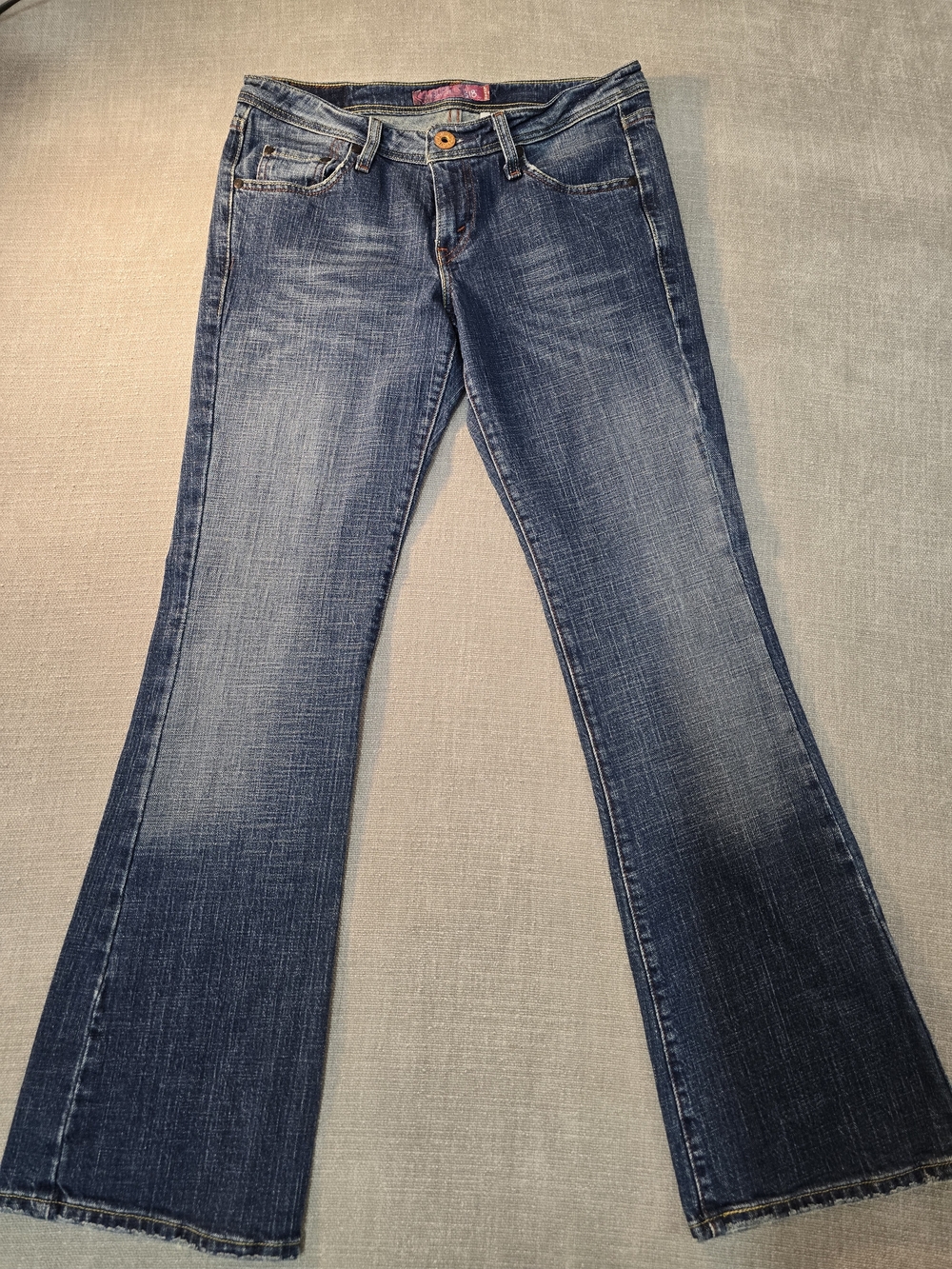 Levi's Blue Flared Jeans with Subtle Fade
